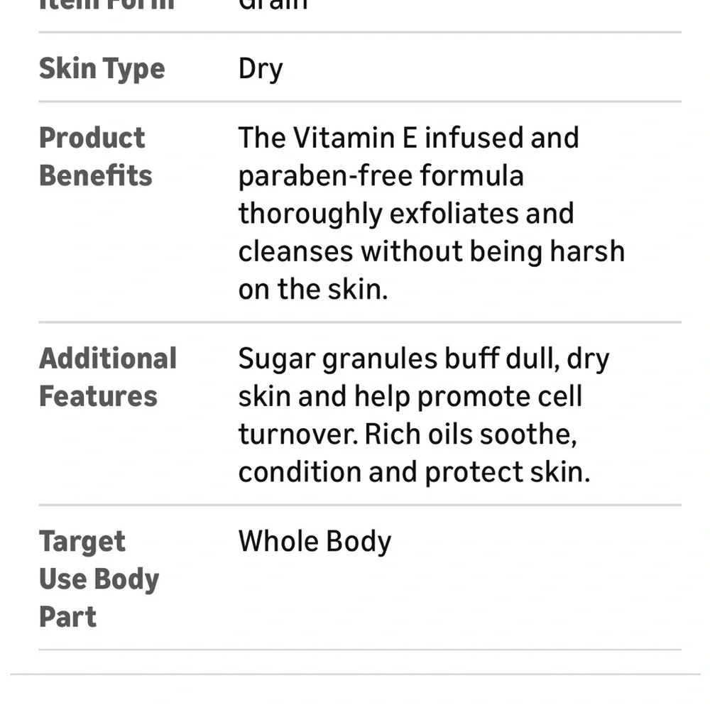 NEW Vitamin E infused Borghese Rinfrescante Sugar Body Polish - Exfoliating